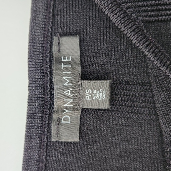 DYNAMITE Black Cropped Top - Picture 3 of 5